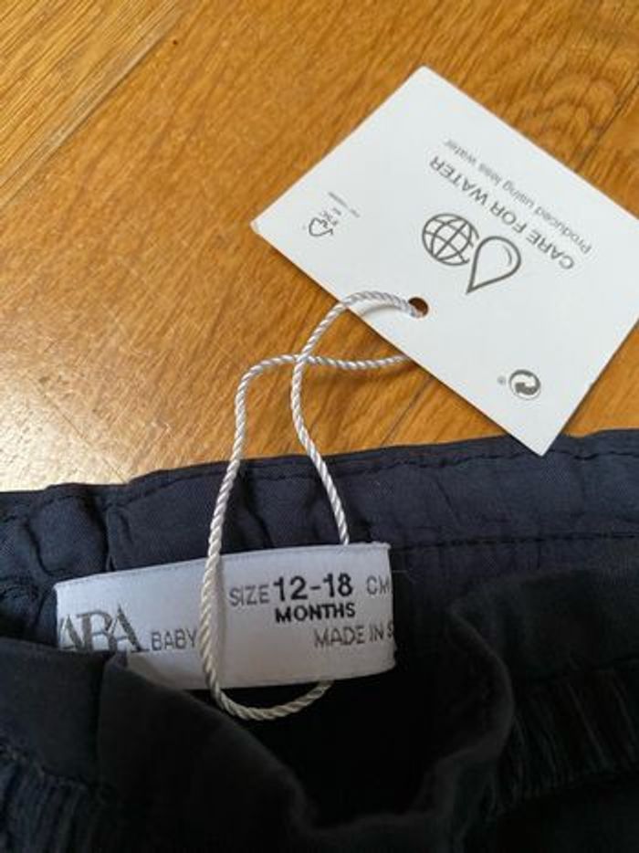 Pantalon bleu marine zara baby fille 12/18 mois 86cm 12-18 mois