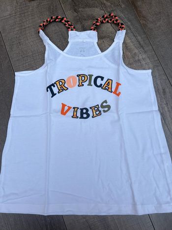 Débardeur coloré blanc