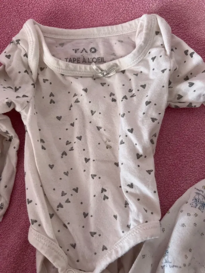Lot de 3 bodys taille naissance - photo numéro 3