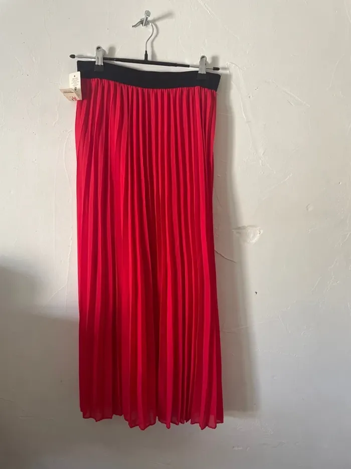 Jupe fluide rouge 754