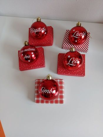 Boule de Noël personnalisé