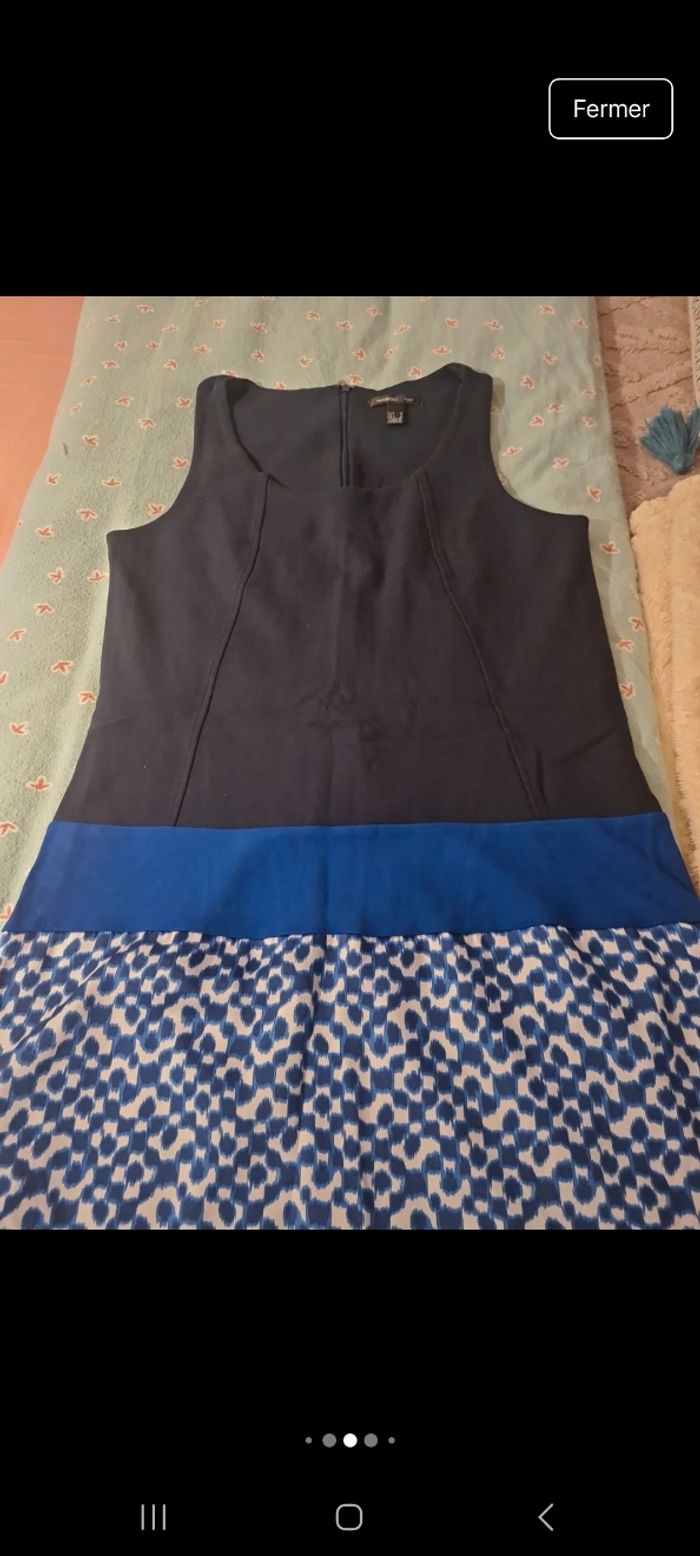Robe 3 tons de bleu de chez mangot
