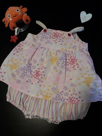 Barboteuse rose 6 mois