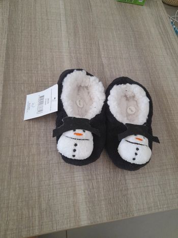 Chaussons bonhomme de neige