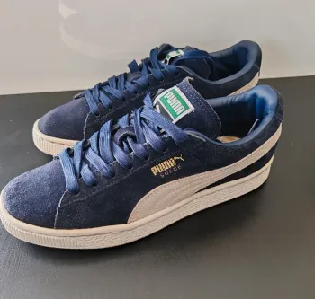 Baskets Puma Suede Classic bleu marine/blanc – Taille 37 Femme