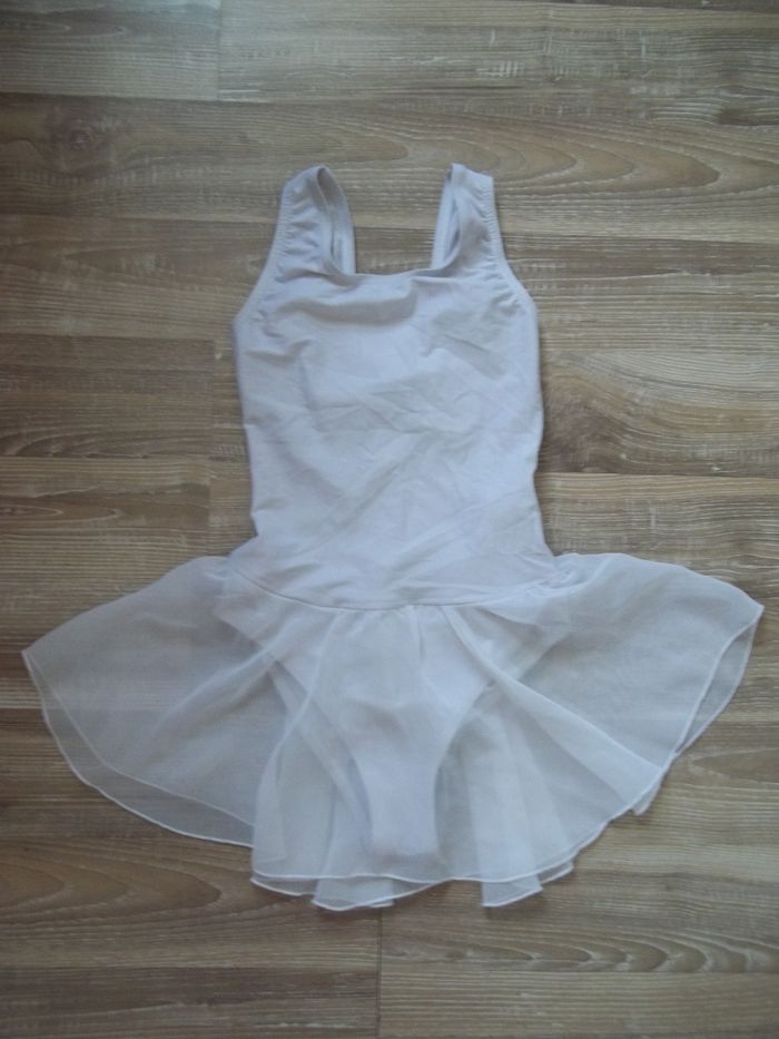 Justaucorps de danse classique blanc Domyos 12 ans