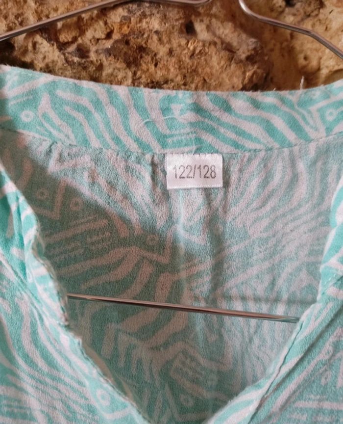 🌺 combinaison fille blanche et turquoise 122-128 cm - 7/8 ans🌺 - photo numéro 4