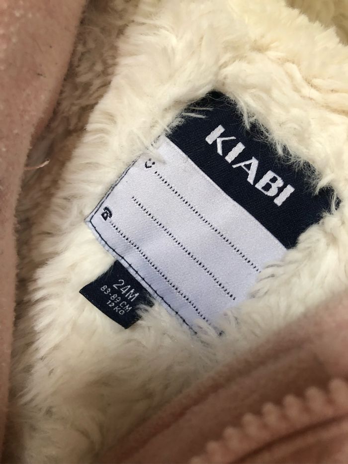Manteau rose à capuche fourrure 2 ans Kiabi - photo numéro 2