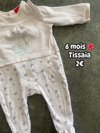 Pyjama 🌺 6 mois 🌺 Tissaia
