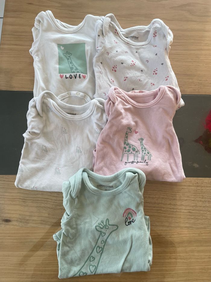 Lot de bodies 9 mois