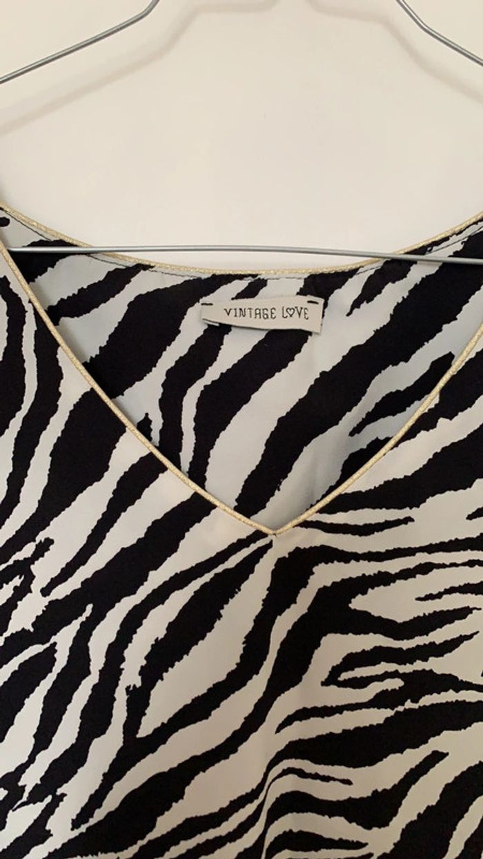 Top Vintage Love Zèbre - photo numéro 2