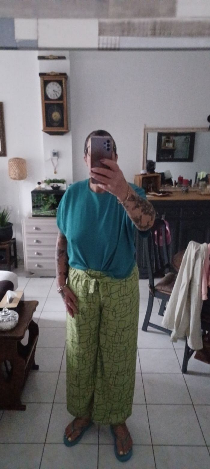Pantalon jambes larges femme T U - photo numéro 3