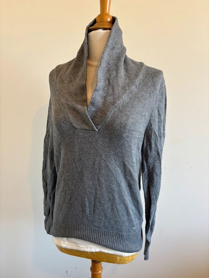 Pull gris Tommy Hilfiger taille M - photo numéro 2