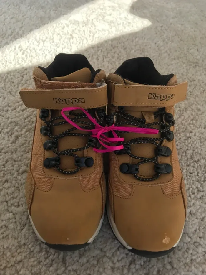 Chaussures type basket à scratch camel garçon - 30 - Kappa