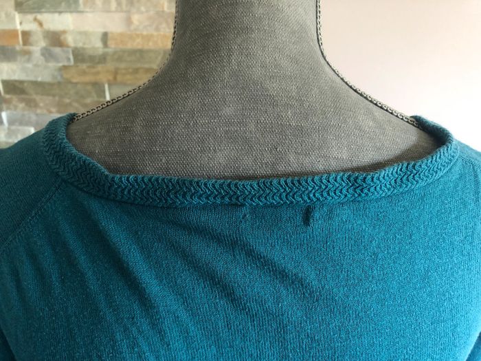 Pull fin bleu canard - photo numéro 5