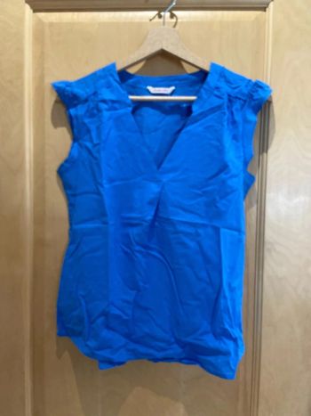 Blouse camaïeu bleue