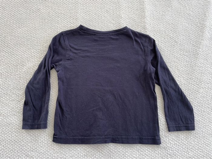 T-shirt manches longues bleu marine Spiderman Noël garçon 3 ans - photo numéro 3