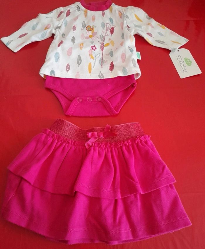 Ensemble 3 mois FS BABY neuf avec étiquette - photo numéro 2