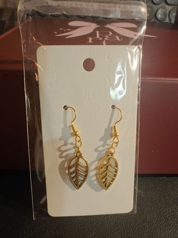 Boucles d'oreilles feuilles