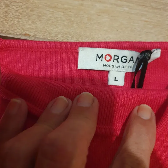 Très joli haut Couleur framboise Taille L Morgan - photo numéro 5