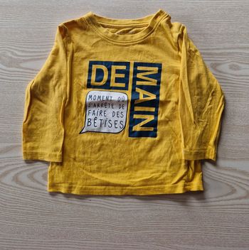 Tshirt manche longue inscription demain moment où j'arrête de faire des bêtises