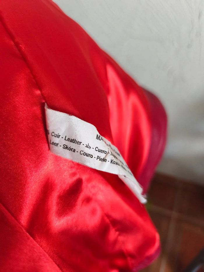 Blouson en cuir rouge - photo numéro 11