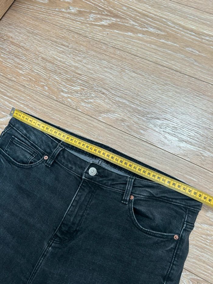 Jeans femme noir court fuselé taille xl 42 springfrield mom boyfriend - photo numéro 9