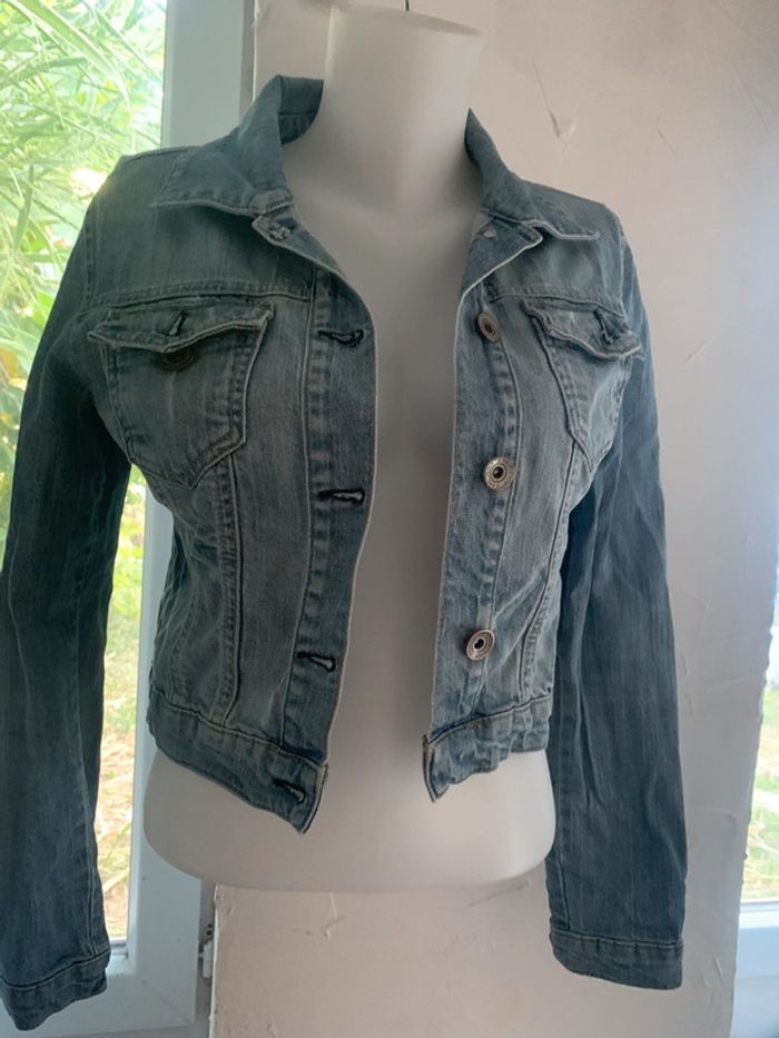 Veste courte en jean Topstudio taille 38 - photo numéro 3
