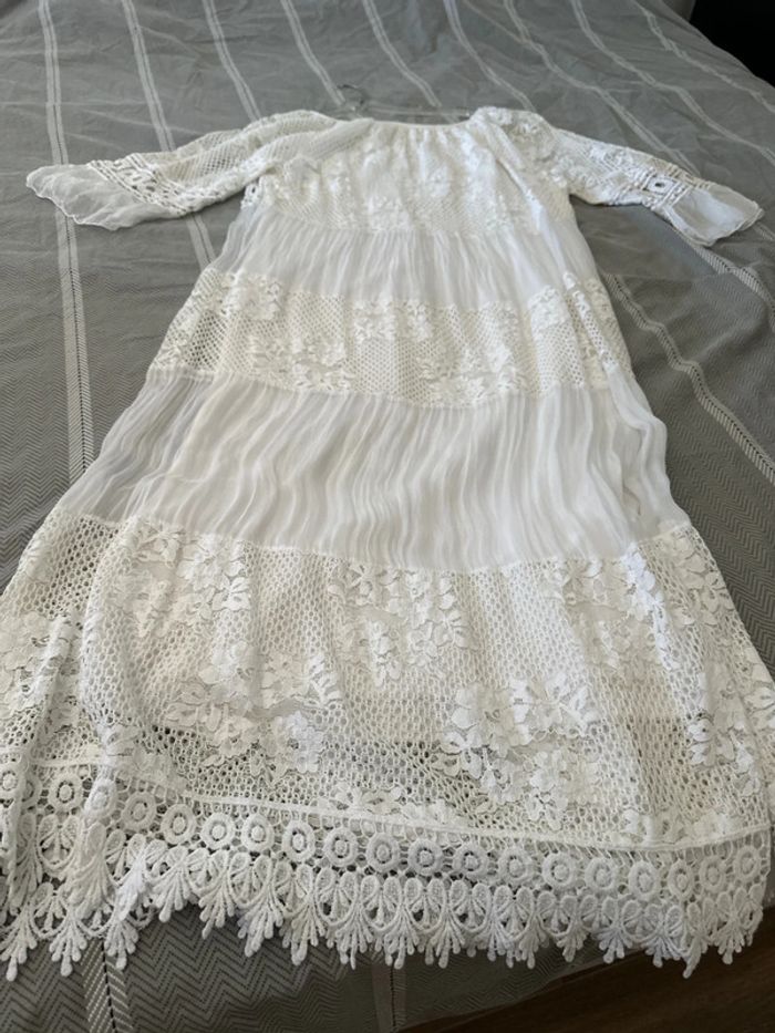 Robe longue dentelle taille unique - photo numéro 7
