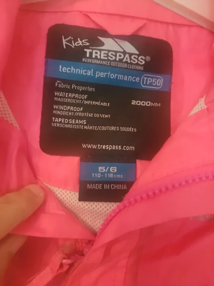 Imperméable coupe vent kway fille decathlon - photo numéro 4
