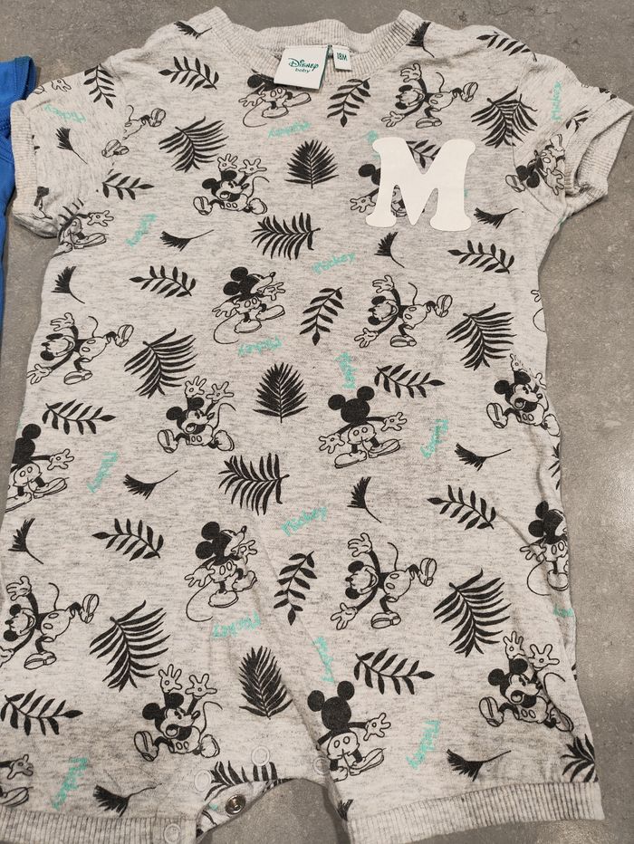 Lot 2 bodies Disney Mickey – 18 mois - photo numéro 3
