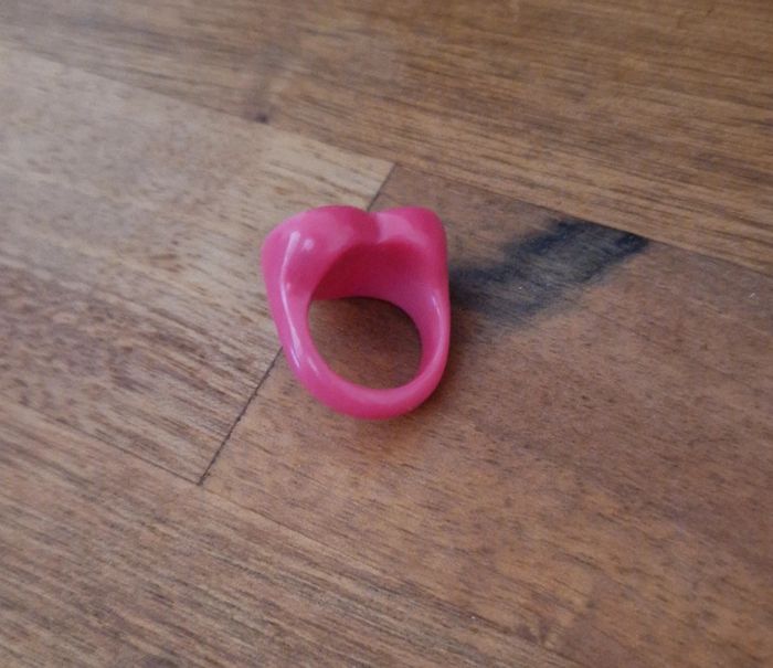 Bague fantaisie rose cœur - photo numéro 4