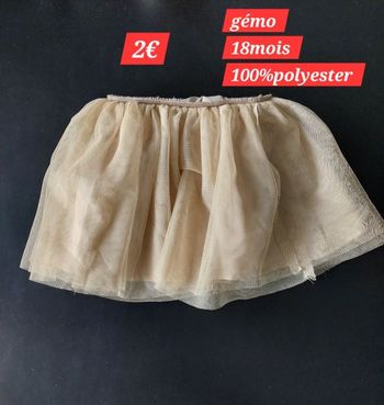 Jupe beige fille 18mois
