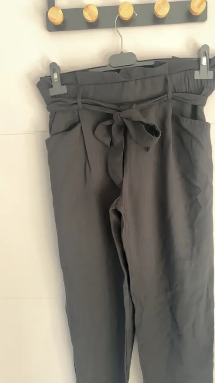 Pantalon fluide noir Zara – Taille S - photo numéro 2