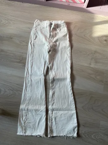 Pantalon blanc bootcut