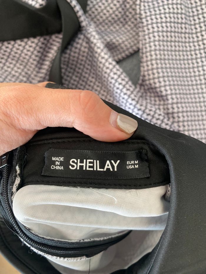 Robe longue Shelay blanche et noire - photo numéro 6