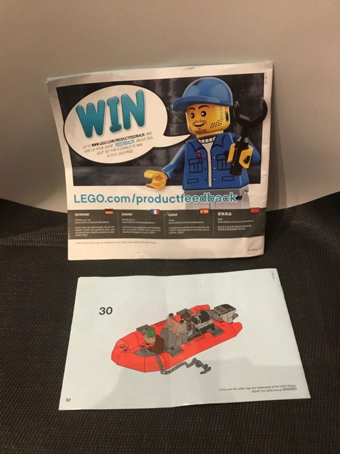 Lego city 60129 NOTICE bateau patrouille de police - photo numéro 2