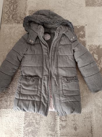 Manteau gris fille
