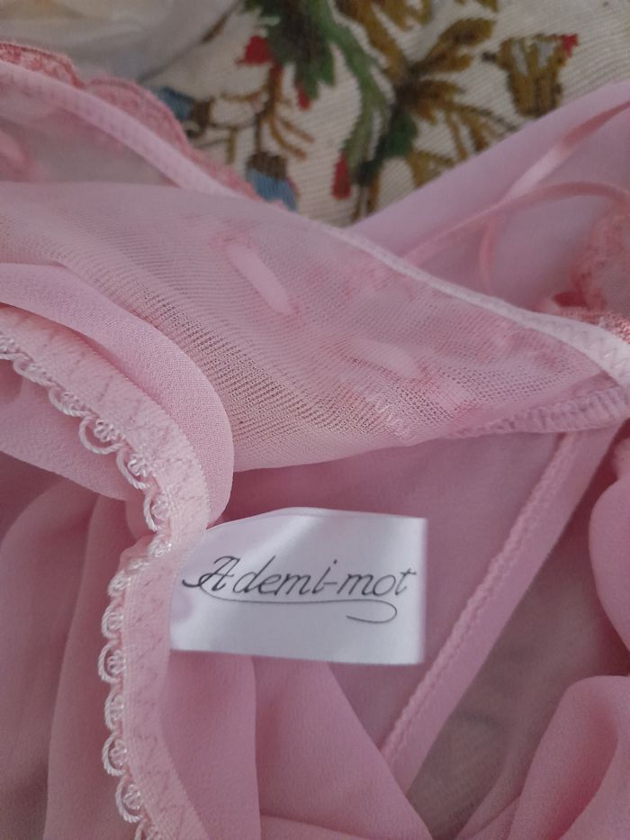 Nuisette rose transparente, marque A demi-mot, taille 48 - photo numéro 6
