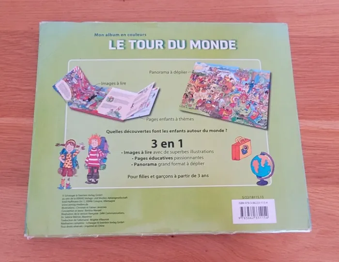 Livre enfant Le Tour du Monde – Panorama à déplier 🌍📖 - photo numéro 2