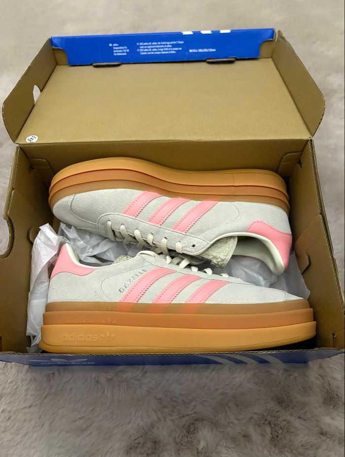 Adidas Gazelle  Bold Wonder Alumina Semi Pink Spark Cream White Beige Rose taille 40 - photo numéro 9