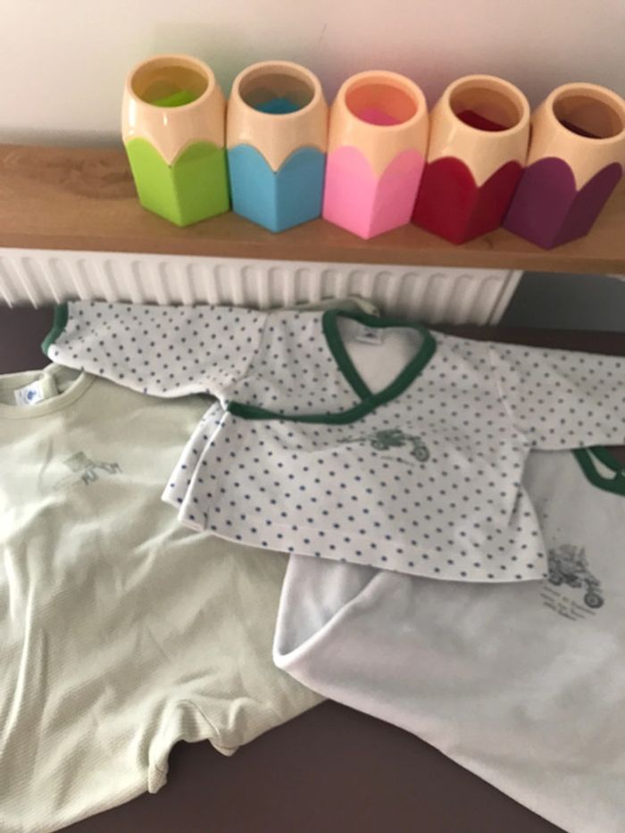 Lot 3 pièces pyjamas petit bateau 12 mois