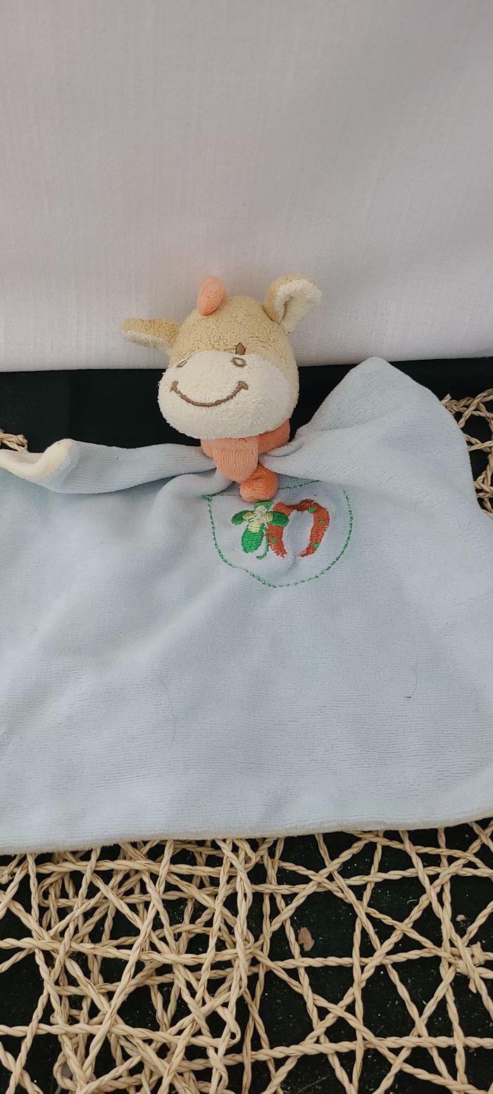 Doudou plat poney cheval bleu Bob BENGY - photo numéro 3