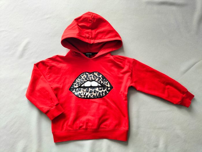 🤍 Sweat à capuche bouche léopard - 110/116 cm (5/6 ans) - Coolcat - Très bon état 🤍
