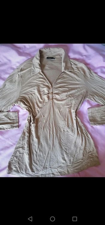 Haut vintage beige Enjoy