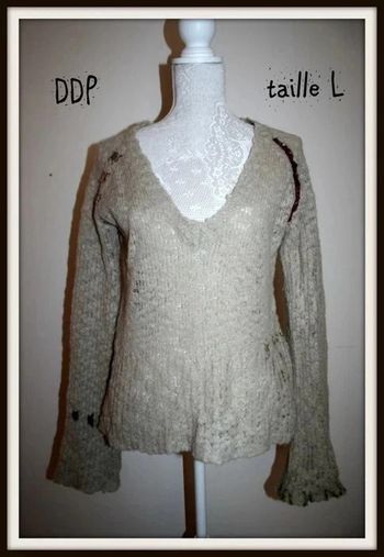 Pull DDP beige taille L