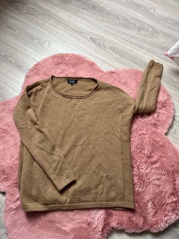 Pull beige / marron cachemire 38