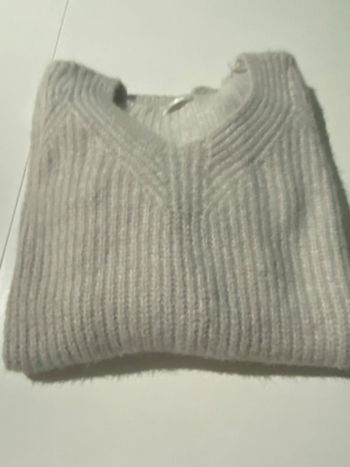 Pull a poil gris essy  taille M