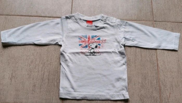 T-shirt à manches longues bébé garçon 12 mois Snoopy