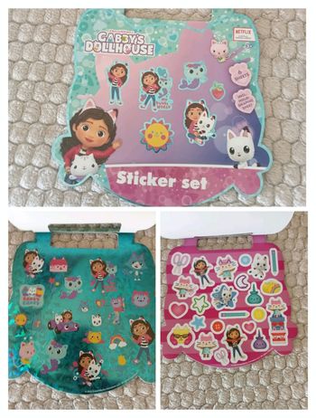 Carnet de 6 fiches stickers gabby chat